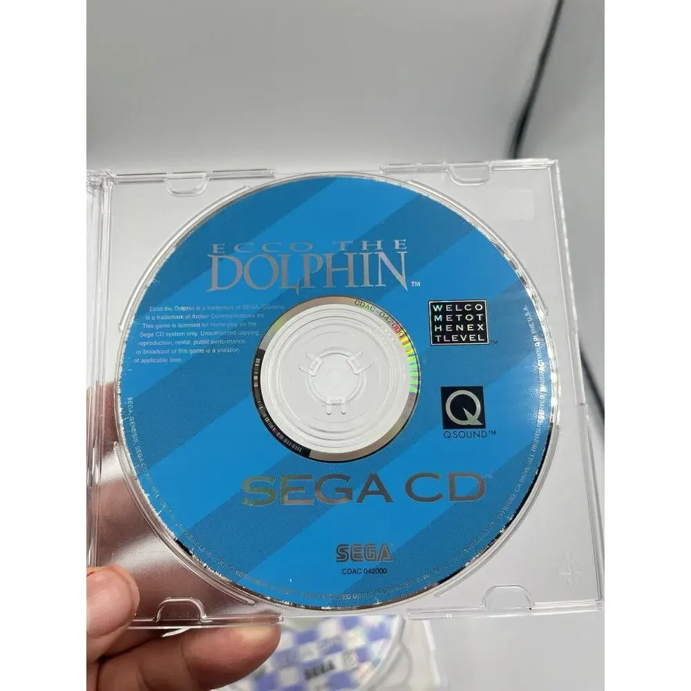 ECCO THE DOLPHIN - Sega Genesis CD, Tested/Working